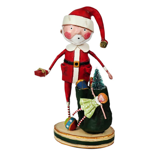 "Santa &amp; His Sack" Figurine