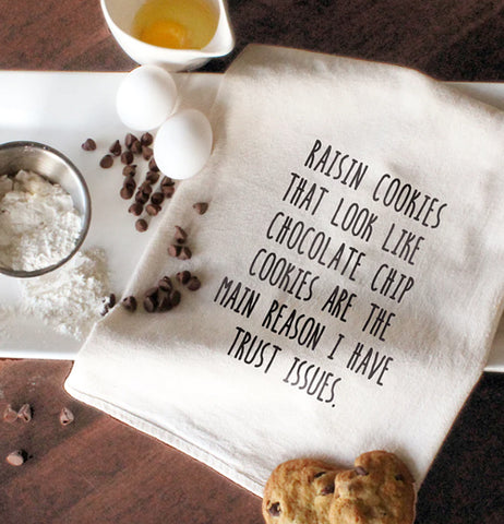 "Raisin Cookies" Tea Towel