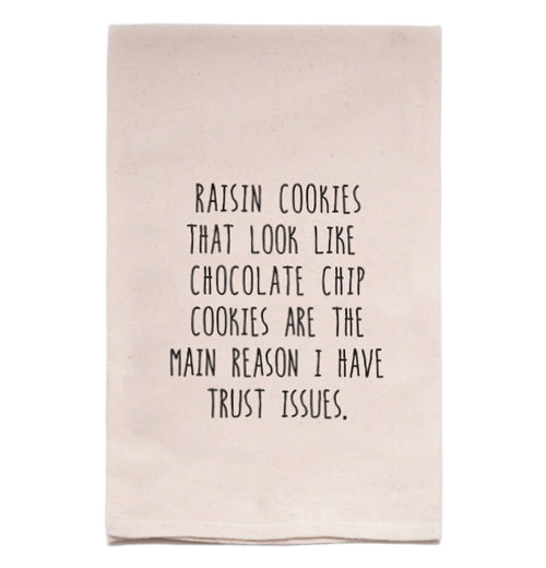"Raisin Cookies" Tea Towel