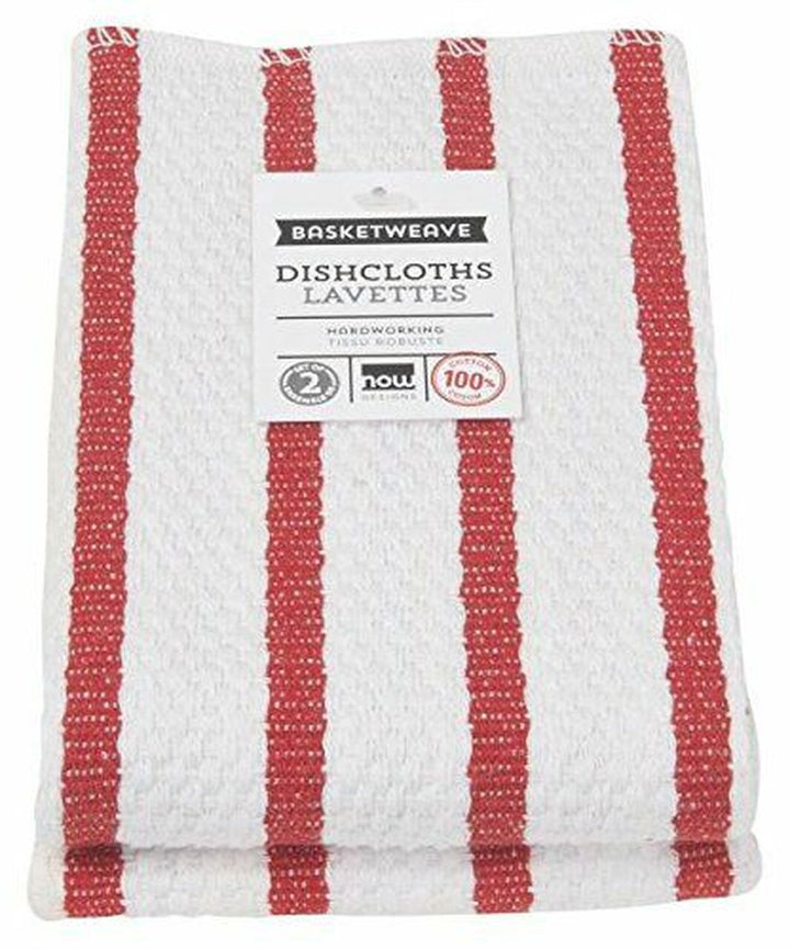Set of 2 Basket Weave Dishcloths