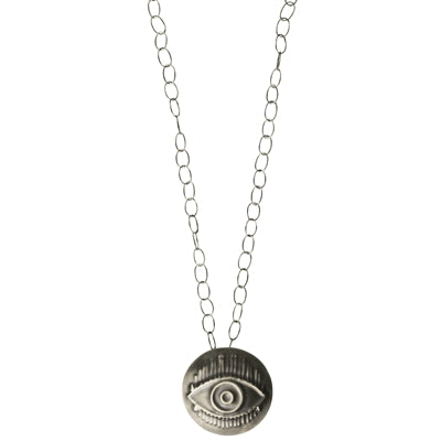 Silver Eye Pendant Necklace