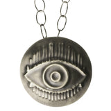 Silver Eye Pendant Necklace