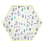 This "Let's Explore" Large Plate is unpackaged. 