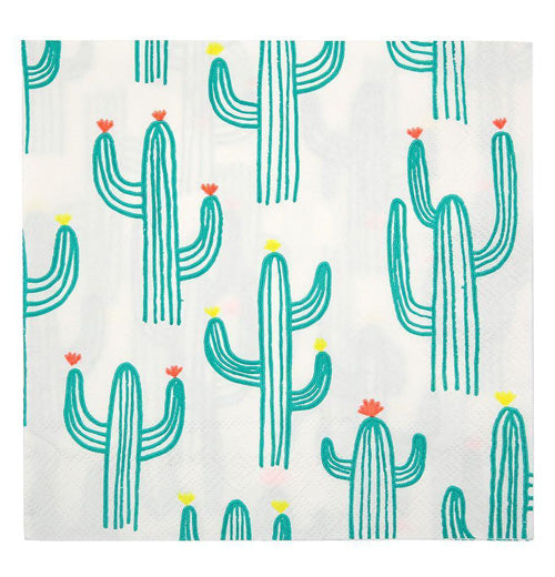 The Large "Cactus" Napkin is unpackaged. 