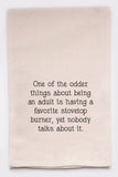 "Favorite Stovetop Burner" Tea Towel