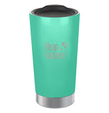 The teal green steel cup is shown individually.