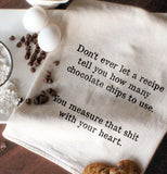 "How Many Chocolate Chips" Tea Towel