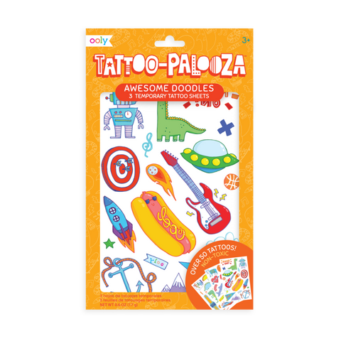 Tattoopalooza Temporary Tattoos "Awesome Doodles"