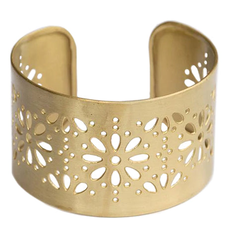 Gold Marguerite Cuff