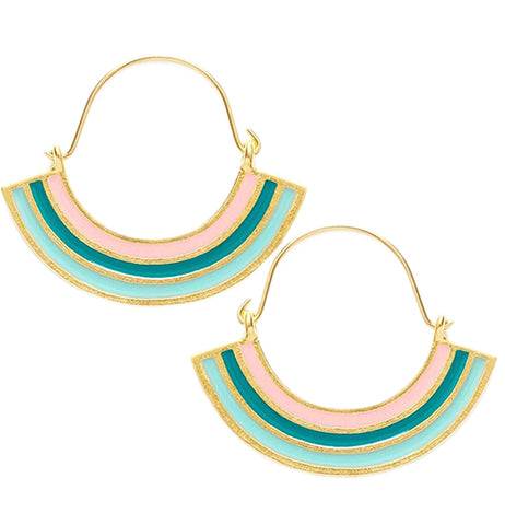 Tropical Day Hoop Earrings