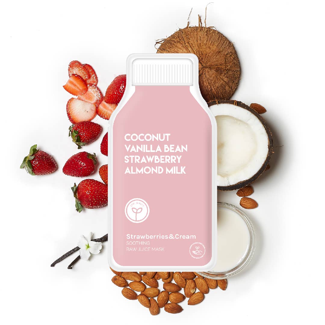 Strawberries &amp; Cream Soothing Raw Juice Sheet Mask
