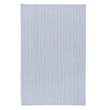 Blue and white striped towel.