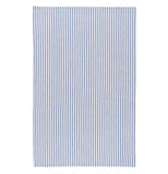 Blue and white striped towel.