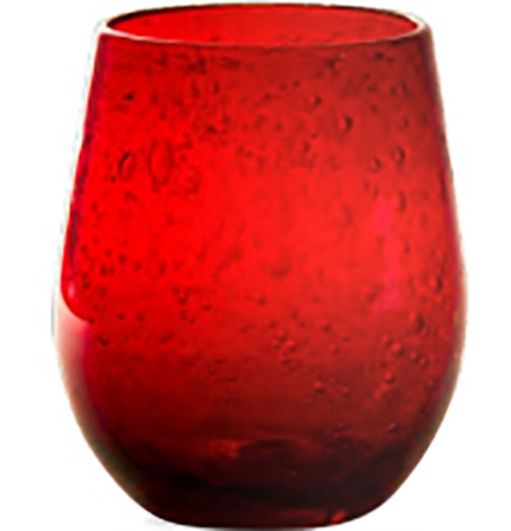 Bubble Glass Stemless Wine Glass