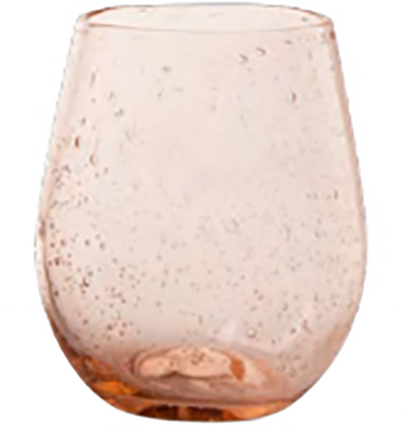 Bubble Glass Stemless Wine Glass