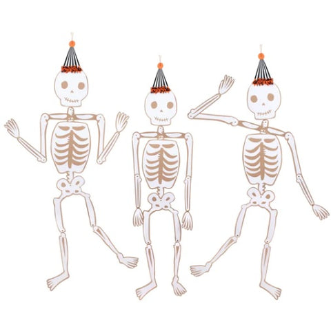 HALLOWEEN - Vintage Halloween Jointed Skeletons