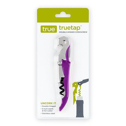 Truetap Double Hinged Corkscrew, Metallic Purple