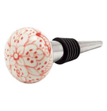 "Country Cottage Floral" Bottle Stopper
