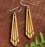 Rise Wood Earrings