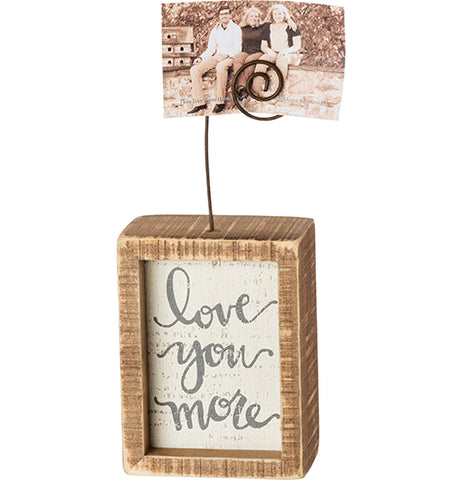 "Love You More" Inset Photo Block