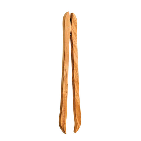 Olivewood Hinged Tongs