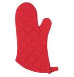 Red oven mitt with hook