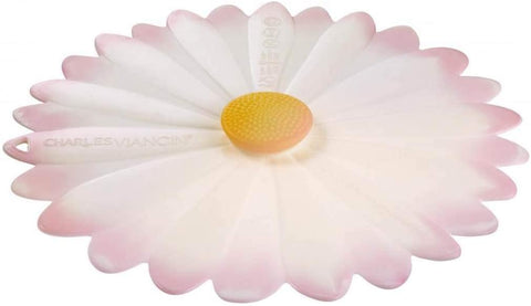 Pink and White Daisy Lid