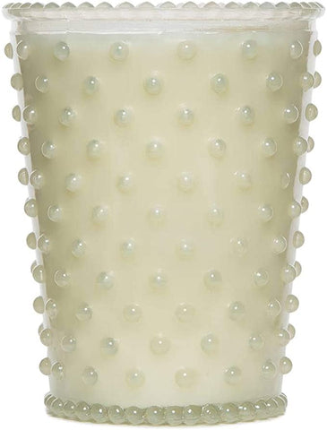 Hobnail Glass Candle