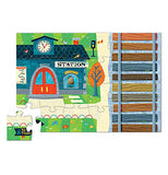 Locomotive puzzle all put together.