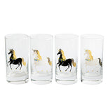 4 Unicorn glasses.