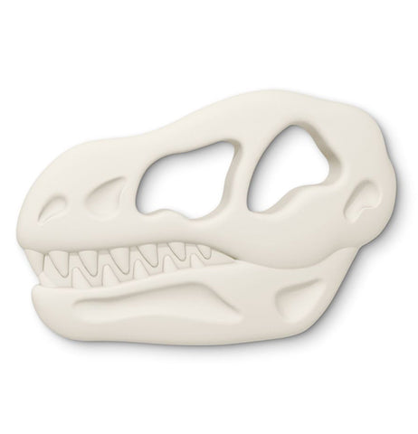 The Chill Baby "Teether Rex" Teether is shaped like a Tyrannosaurus Rex skull.