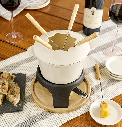 Cast Iron Fondue Set