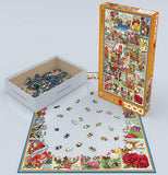 Flower Seed Catalog Covers 1000-Piece Puzzle