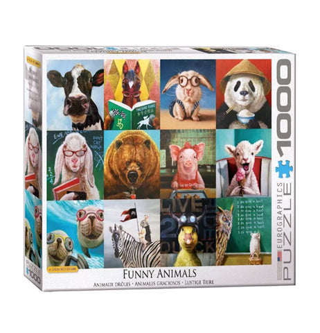 Funny Animals 1000-Piece Puzzle