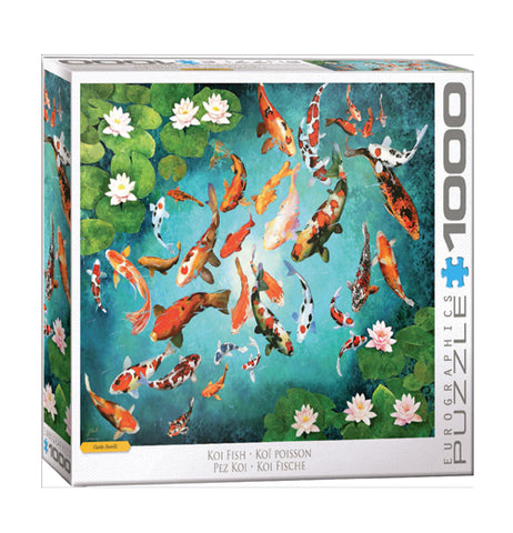 Colorful Koiscape 1000-Piece Puzzle