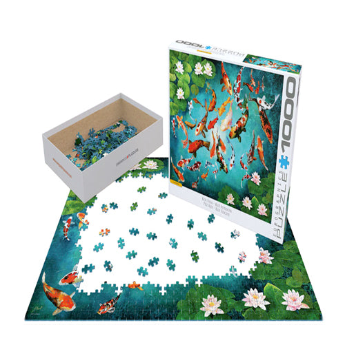 Colorful Koiscape 1000-Piece Puzzle