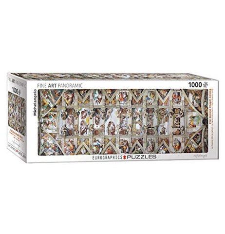 Panoramic Sistine Chapel 1000-Piece Puzzle