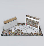 Panoramic Sistine Chapel 1000-Piece Puzzle