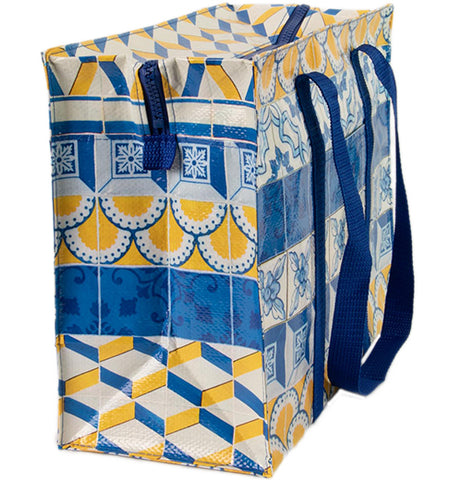 Painted Tiles Shoulder Tote