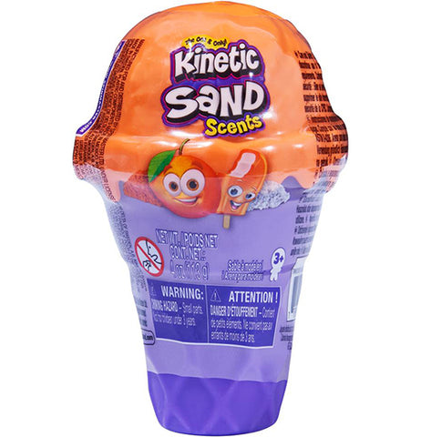 Kinetic Sand Scents, 4oz Orange Cream Ice Cream Cone Container