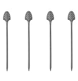 "Gunmetal Deco" Cocktail Picks (Set of 4)