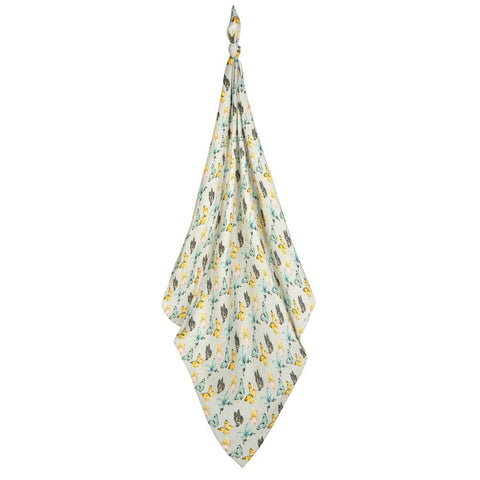 "Butterflies" Bamboo Swaddle Blanket