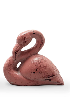 Cast Iron Pink Flamingo