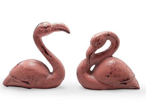 Cast Iron Pink Flamingo