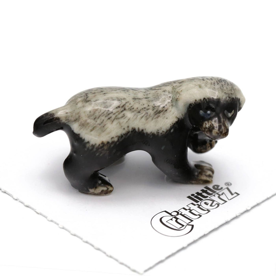 No Fear Honey Badger Porcelain Miniature