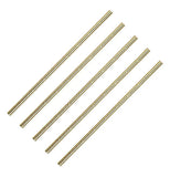 These four paper straws are colored golden.