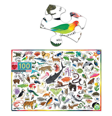 This is a 100 piece Animal puzzle that you can put piece by piece in the puzzle.