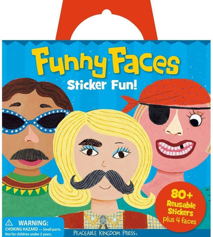 Sticker Tote "Funny Faces"
