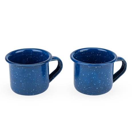 Two set of Blue Enamel Shot Glasses