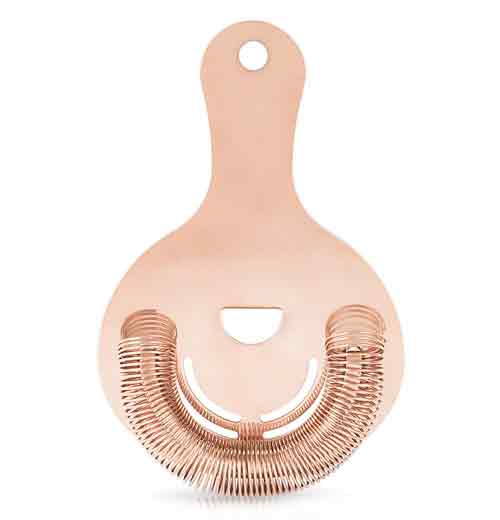 "Copper" Hawthorne and Bartending Strainer